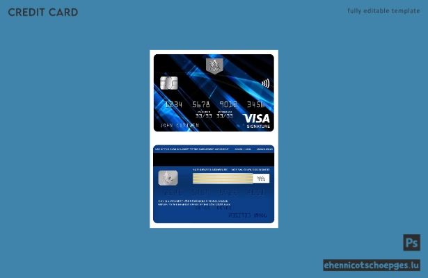 USAA Bank Visa-Signaturkarte – Beispielvorschau